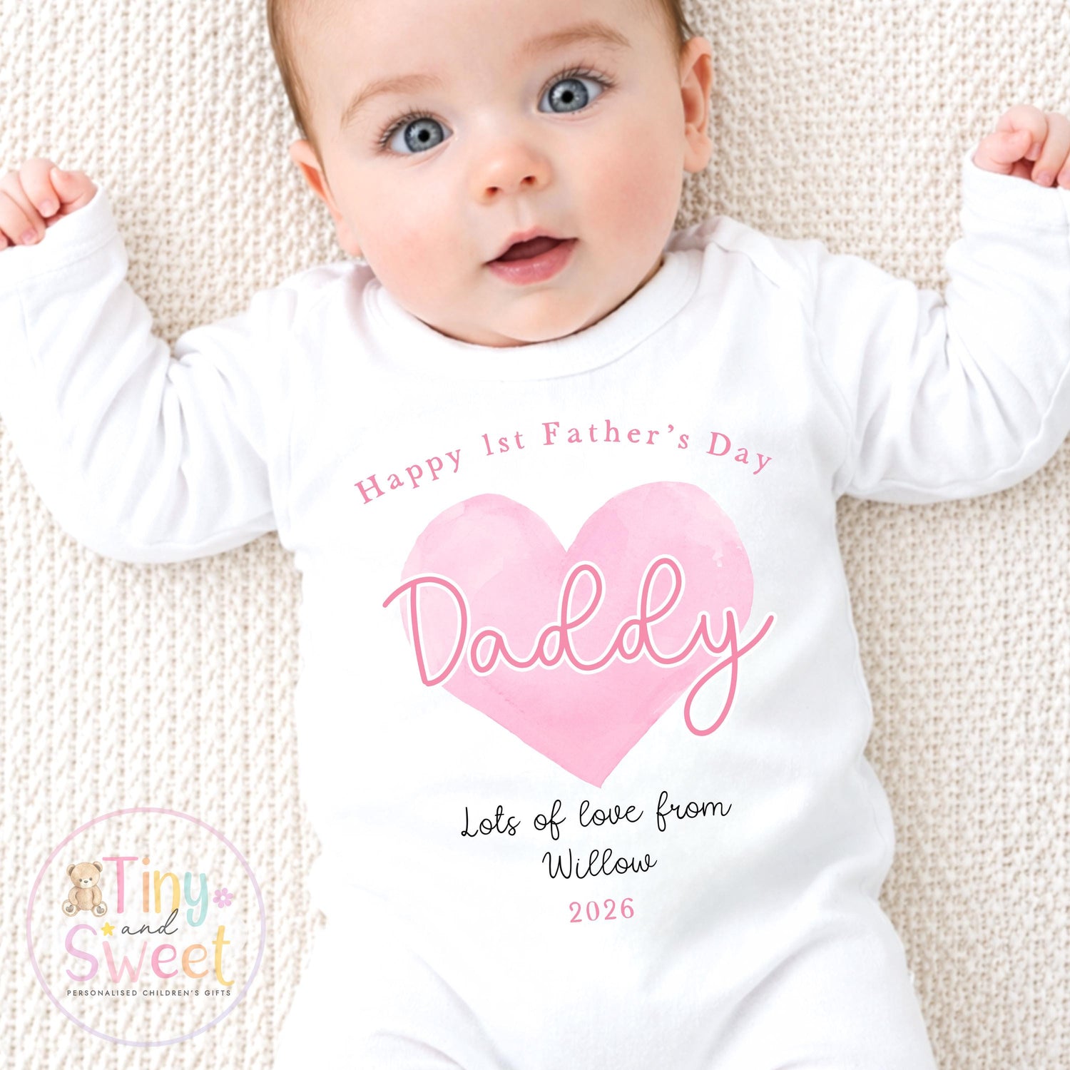 First Father’s Day Baby Sleepsuit, 1st Father’s Day as My Daddy Babygrow, New Dad Gift, Father’s Day Bodysuit, Baby Outfit