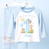 Blue Safari Animals Personalised Birthday Pyjamas, When i wake up i will be .. - 100% Cotton