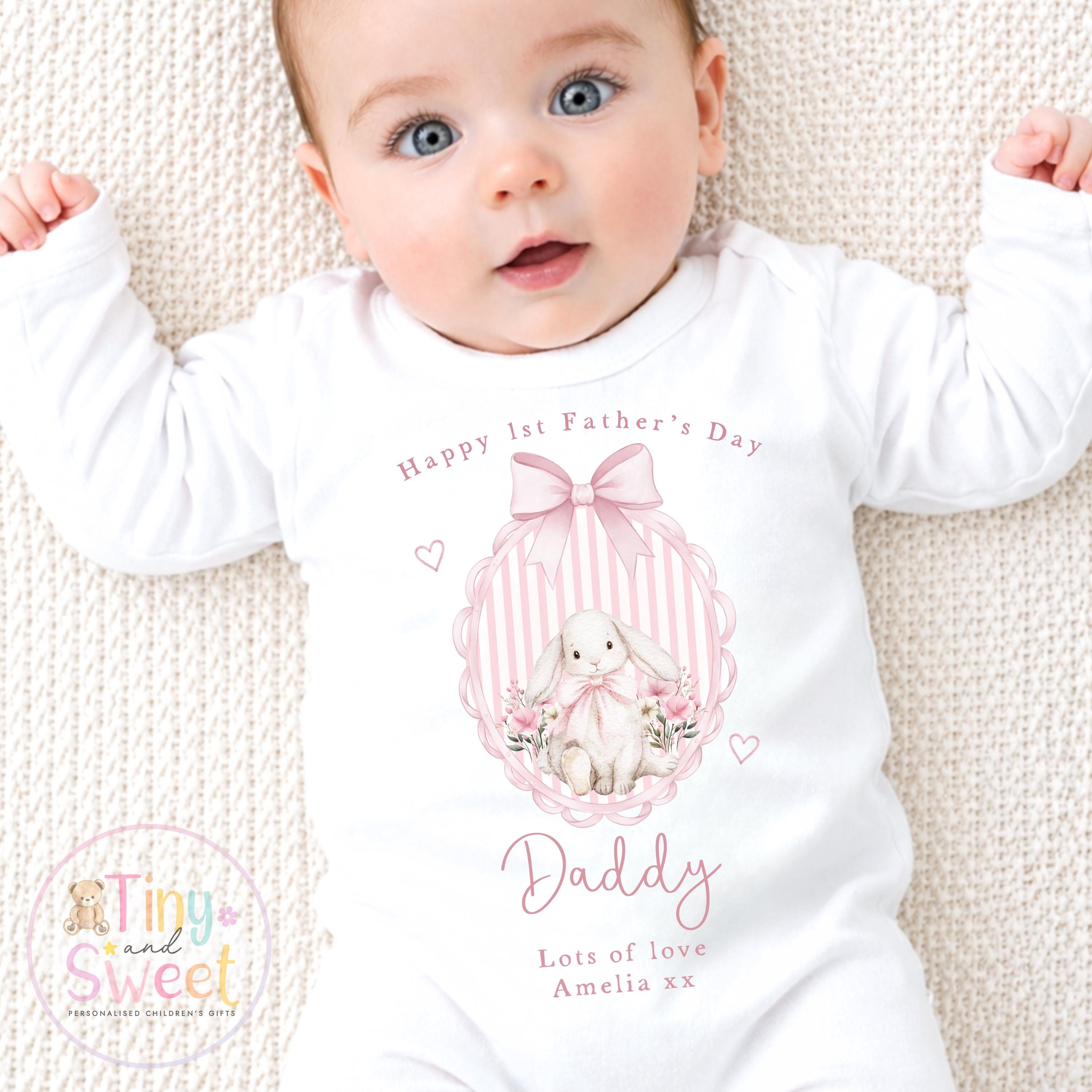 Fathers Day I Love You Berry Much Personalised Sleepsuit