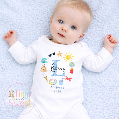 Personalised Holiday T Shirts For Toddler, Kids Holiday Top, Boys holiday Outfit, Girls Airport Outfit, 1st Holiday, 1st Time Flyer, Abroad