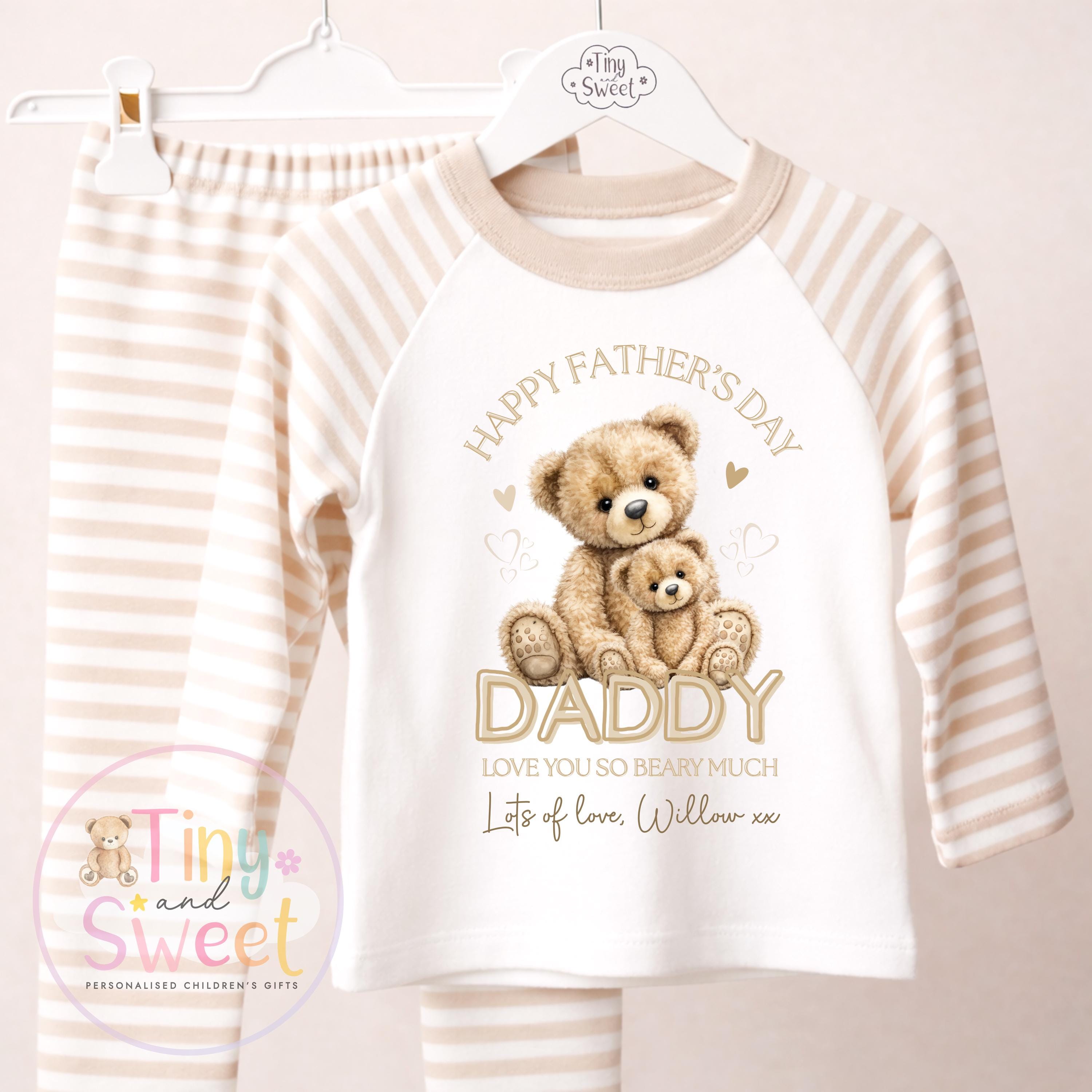 Fathers Day Personalised Pyjamas, Fathers Day gift, New Daddy, New Dad Gift, Fathers Day outfit, Fathers Day Suprise