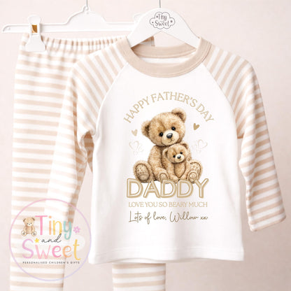 Fathers Day Personalised Pyjamas, Fathers Day gift, New Daddy, New Dad Gift, Fathers Day outfit, Fathers Day Suprise