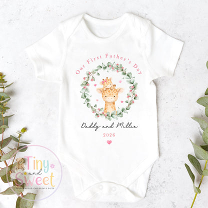 Fathers Day Sleepsuit, 1st Fathers Day As My Daddy, New Dad Gift, Fathers Day, 1st Fathers Day Babygrow, Sleepsuit Babygrow Bodysuit, Dad