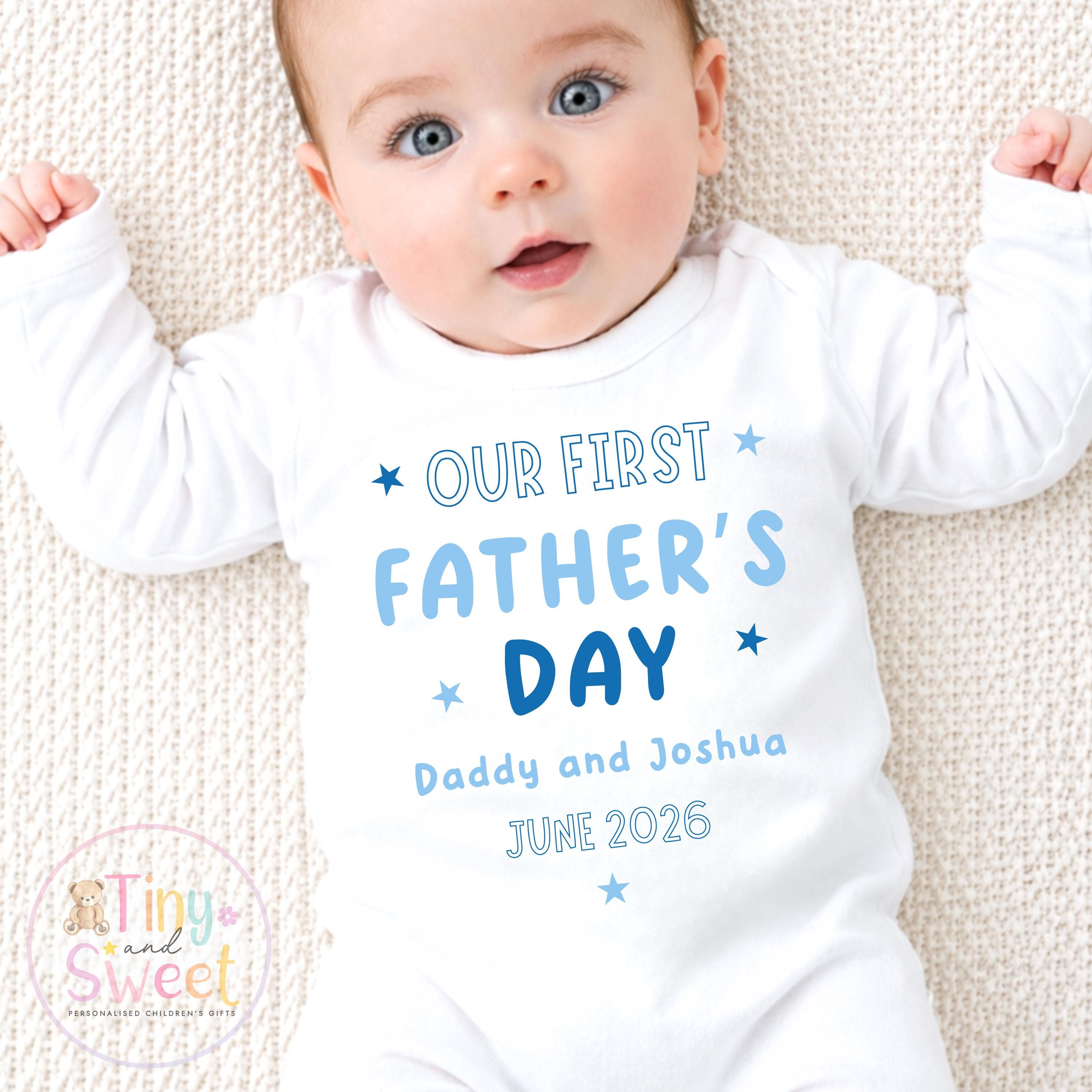 First Father’s Day Baby T Shirt, 1st Father’s Day as My Daddy Babygrow, New Dad Gift, Father’s Day Bodysuit, Baby Outfit
