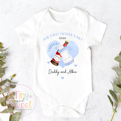 First Father’s Day Baby T Shirt, 1st Father’s Day as My Daddy Babygrow, New Dad Gift, Father’s Day Bodysuit, Baby Outfit