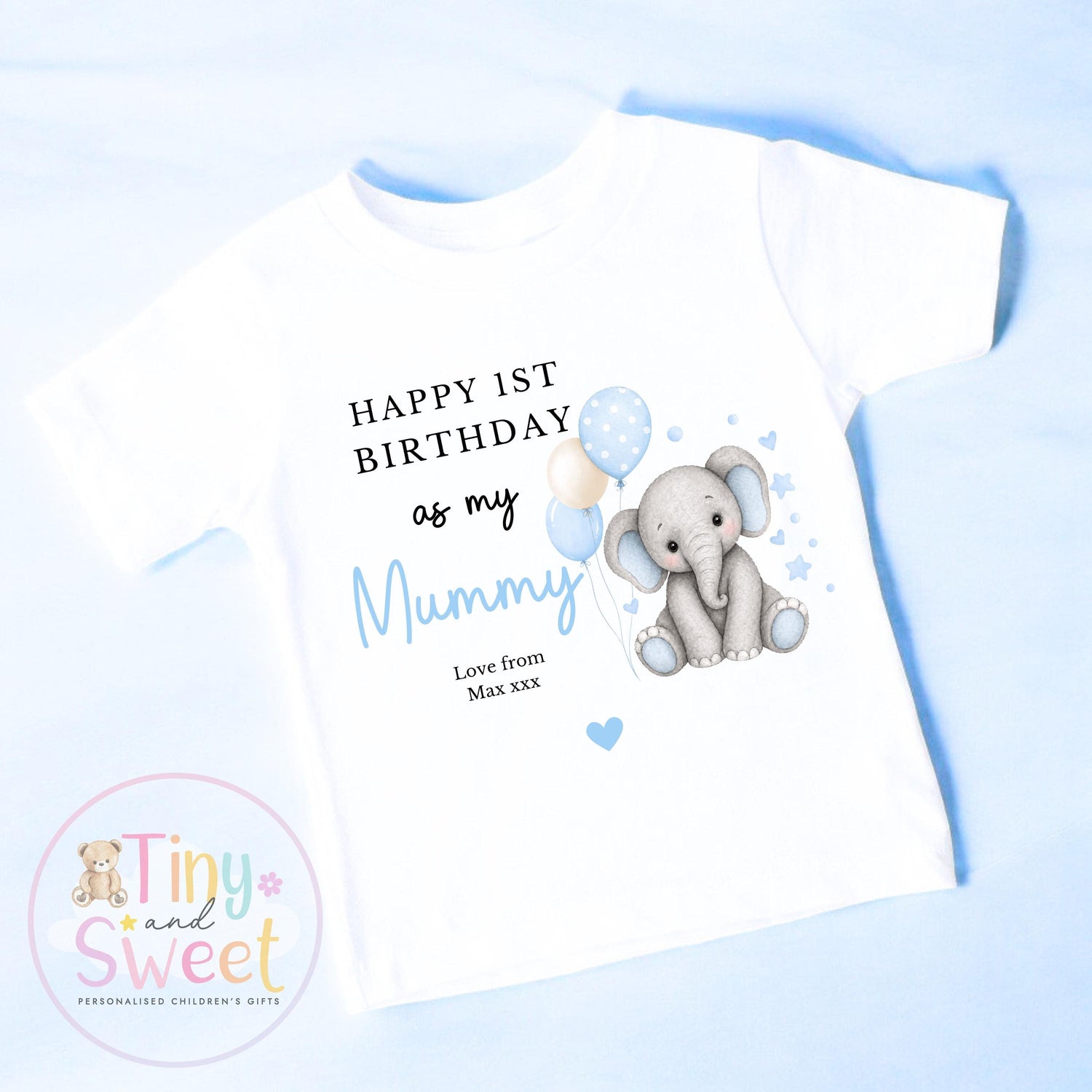 Happy Birthday Mummy, 1st Birthday as My Mummy, New Mum Gift, Mum Birthday, Mummy Birthday, Sleepsuit Babygrow T Shirt Mum Birthday