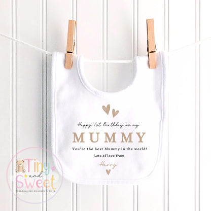 Happy Birthday Mummy, 1st Birthday as My Mummy, New Mum Gift, Mum Birthday, Mummy Birthday, Sleepsuit Babygrow Bodysuit Mum Birthday