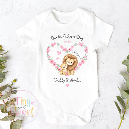Fathers Day Sleepsuit, 1st Fathers Day as My Daddy, New Dad Gift, Fathers Day, Dad, Sleepsuit Babygrow Bodysuit Dada Babybgrow