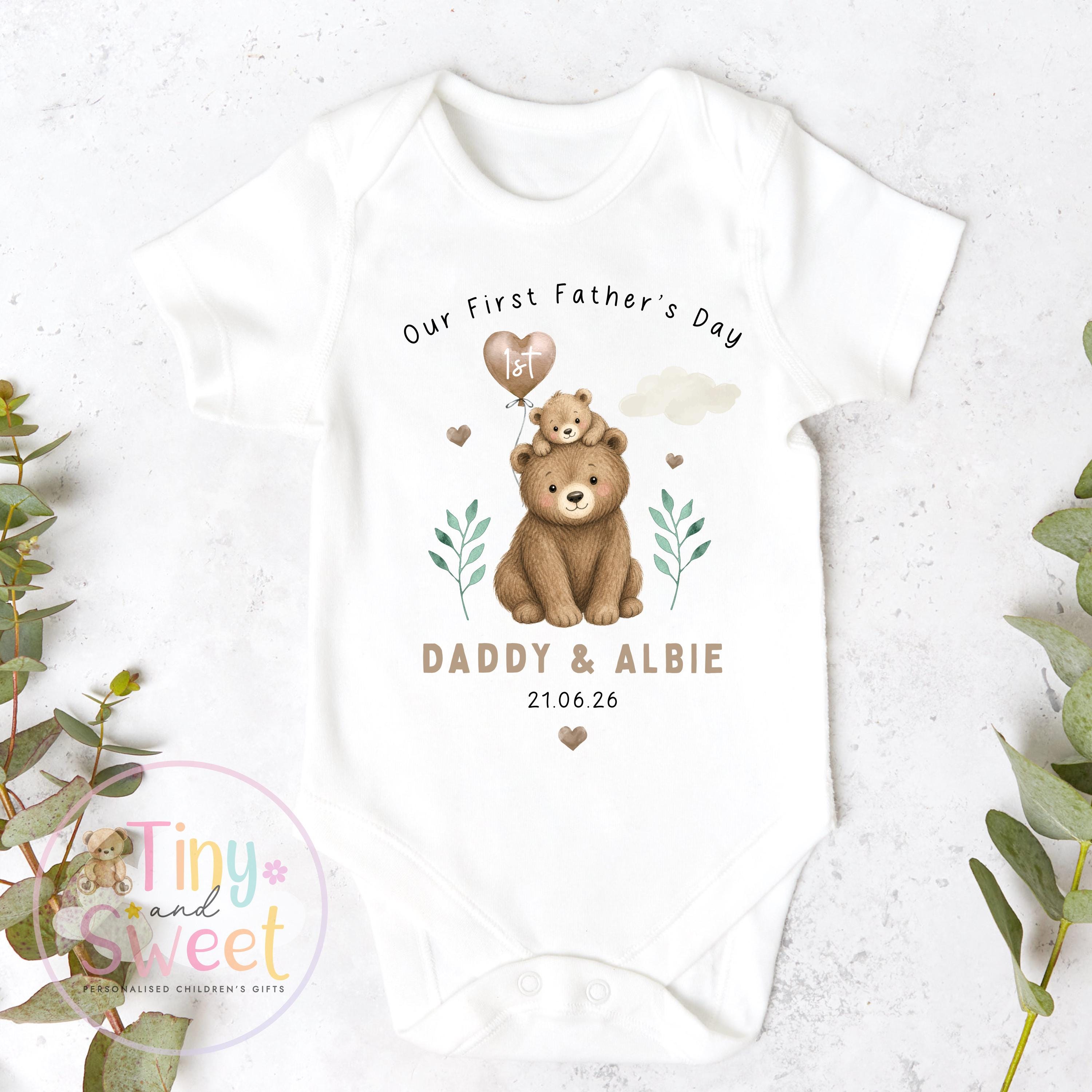 Fathers Day Sleepsuit, 1st Fathers Day as My Daddy, New Dad Gift, Fathers Day, Dad, Sleepsuit Babygrow Bodysuit Dada Babybgrow