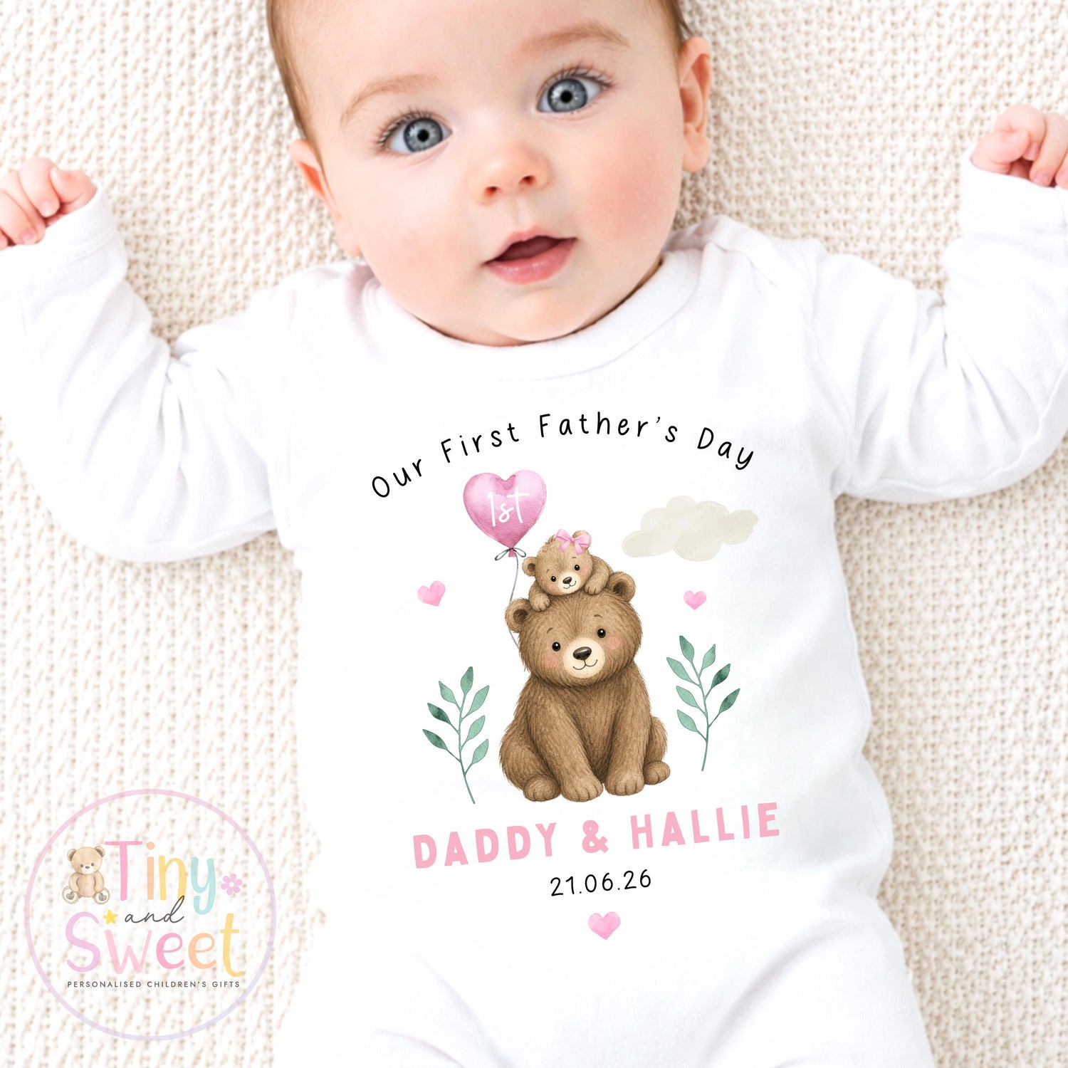Fathers Day Sleepsuit, 1st Fathers Day as My Daddy, New Dad Gift, Fathers Day, Dad, Sleepsuit Babygrow Bodysuit Dada Babybgrow