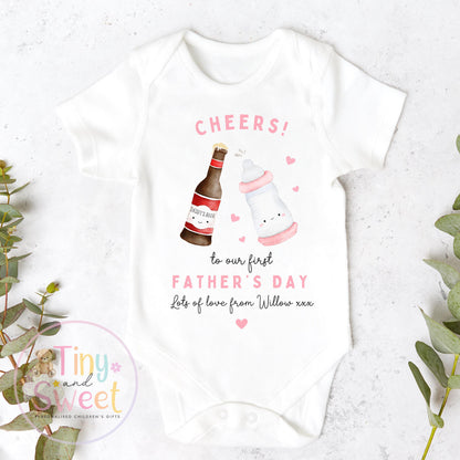 First Father’s Day Baby Sleepsuit, 1st Father’s Day as My Daddy Babygrow, New Dad Gift, Father’s Day Bodysuit, Baby Outfit