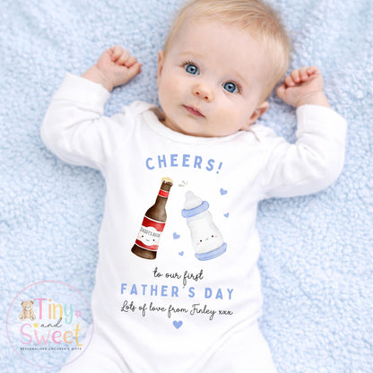 First Father’s Day Baby T Shirt, 1st Father’s Day as My Daddy Babygrow, New Dad Gift, Father’s Day Bodysuit, Baby Outfit