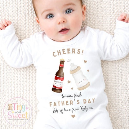 First Father’s Day Baby T Shirt, 1st Father’s Day as My Daddy Babygrow, New Dad Gift, Father’s Day Bodysuit, Baby Outfit