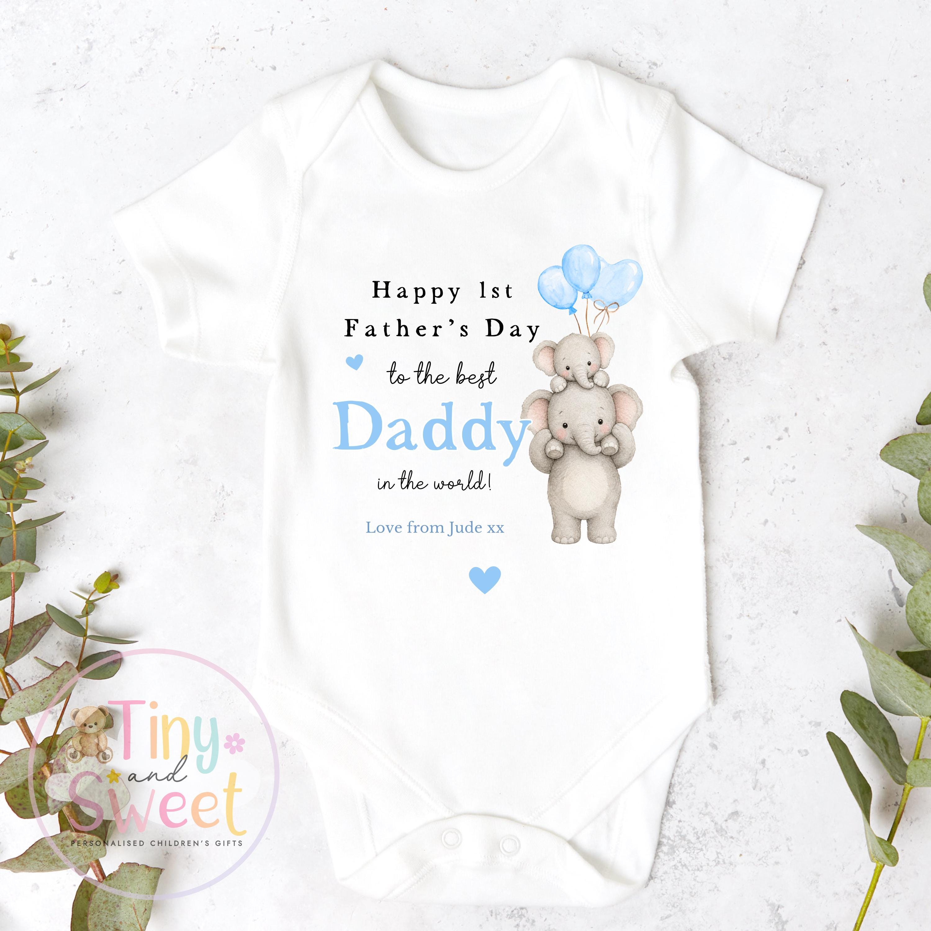 Fathers Day Sleepsuit, 1st Fathers Day as My Daddy, New Dad Gift, Fathers Day, Dad, Sleepsuit Babygrow Bodysuit Dada Babybgrow