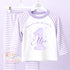 Purple Personalised Birthday Pyjamas, 1st Birthday, 2nd Birthday, Any Age, When i wake up i will be .. - 100% Cotton
