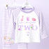 Purple Girly Dinosaur Personalised Birthday Pyjamas, When I Wake up i will be .. - 100% Cotton