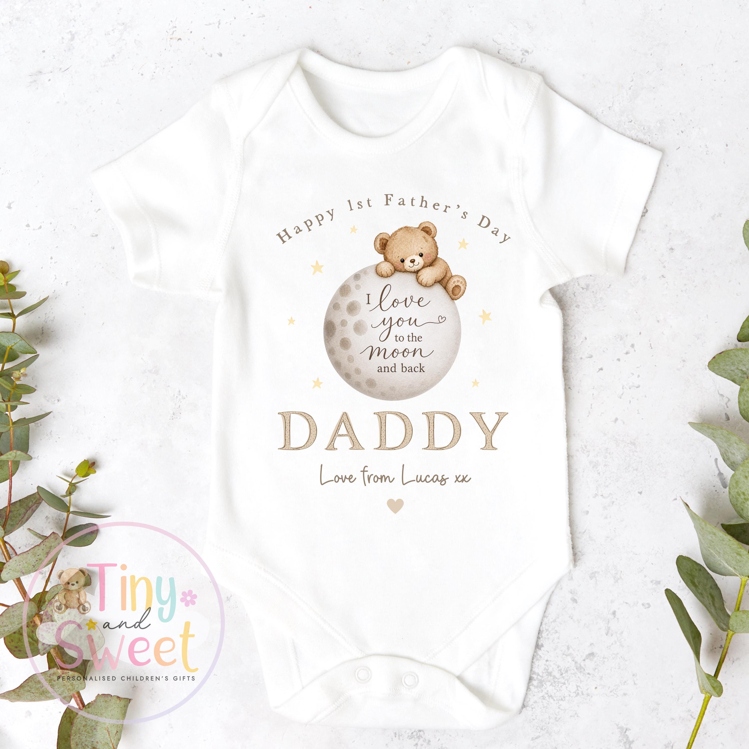 First Father’s Day Baby Sleepsuit, 1st Father’s Day as My Daddy Babygrow, New Dad Gift, Father’s Day Bodysuit, Baby Outfit