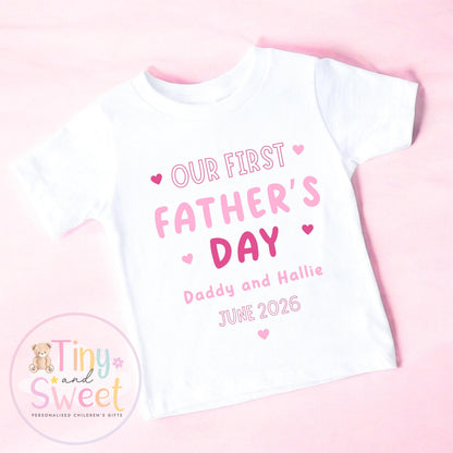 First Father’s Day Baby T Shirt, 1st Father’s Day as My Daddy Babygrow, New Dad Gift, Father’s Day Bodysuit, Baby Outfit