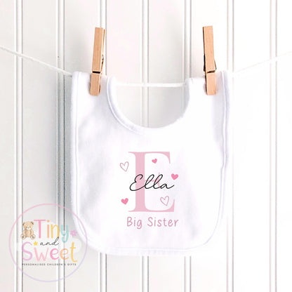 Personalised Little Brother or Sister Gift, Big Brother Announcement, New Baby Soft Toy, New baby gift, Newborn, Keepsake, Baby shower