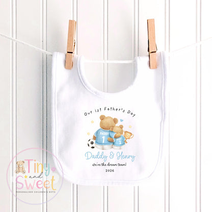 First Father’s Day Football Baby Sleepsuit, 1st Father’s Day as My Daddy Babygrow, New Dad Gift, Father’s Day Bodysuit, Baby Outfit