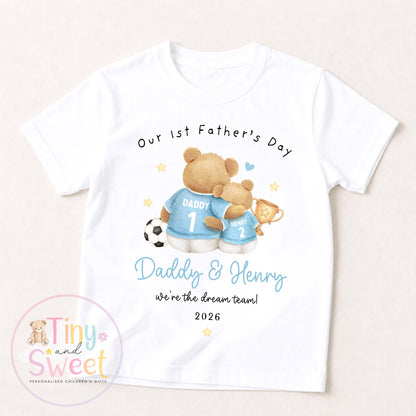 First Father’s Day Football Baby Sleepsuit, 1st Father’s Day as My Daddy Babygrow, New Dad Gift, Father’s Day Bodysuit, Baby Outfit