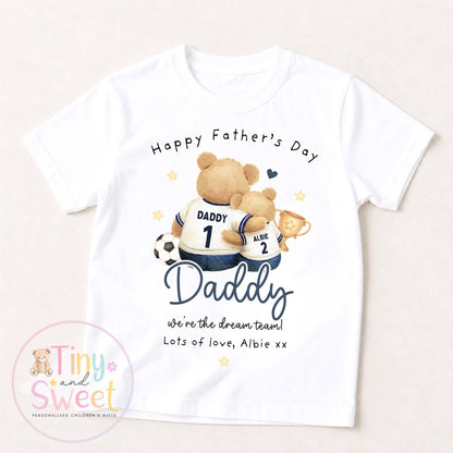 Fathers Day T Shirt, Fathers Day Football Toddler, New Dad Gift, Fathers Day Gift, 1st Fathers Day, Fathers Day Surprise, Father day Present