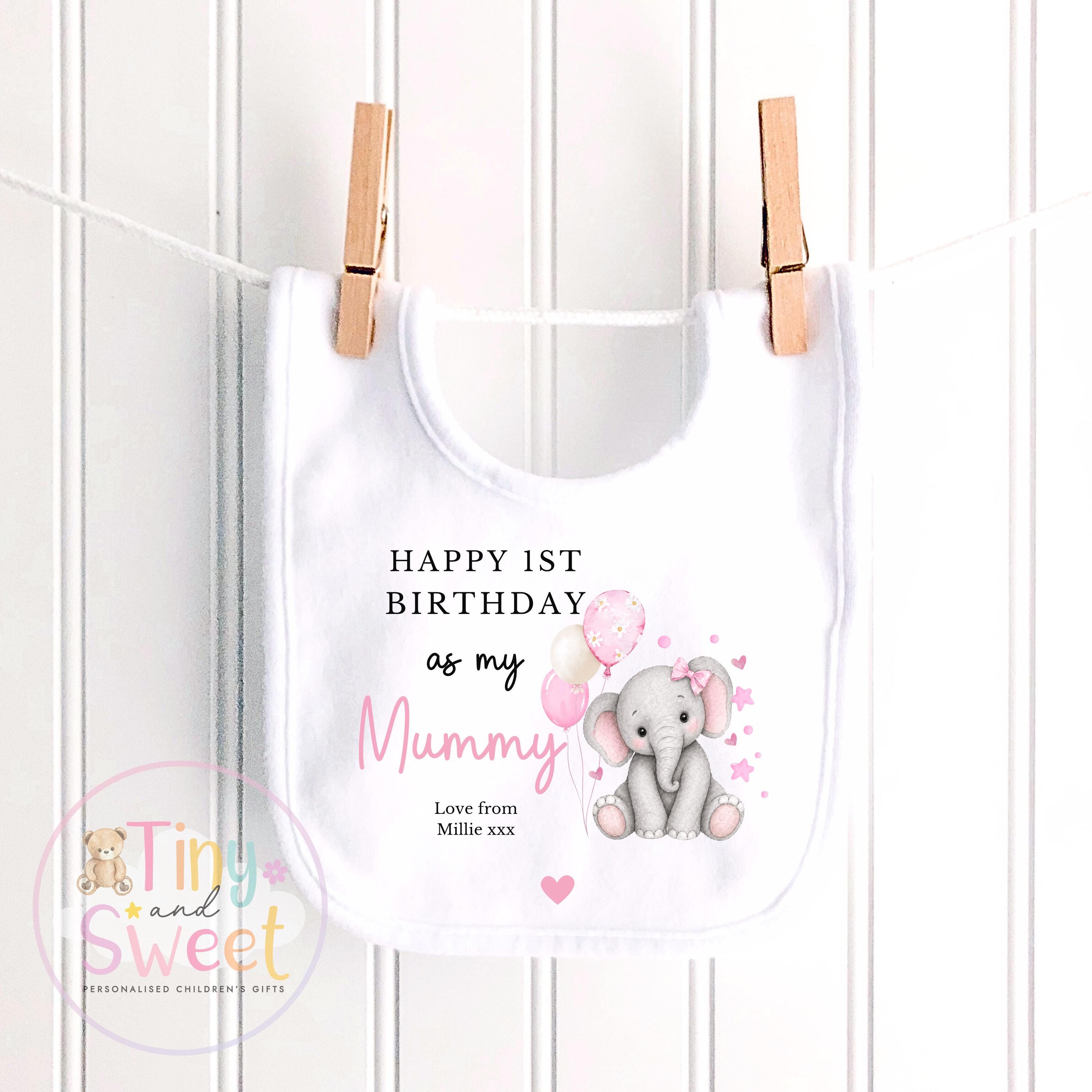Happy Birthday Mummy, 1st Birthday as My Mummy, New Mum Gift, Mum Birthday, Mummy Birthday, Sleepsuit Babygrow T Shirt Mum Birthday