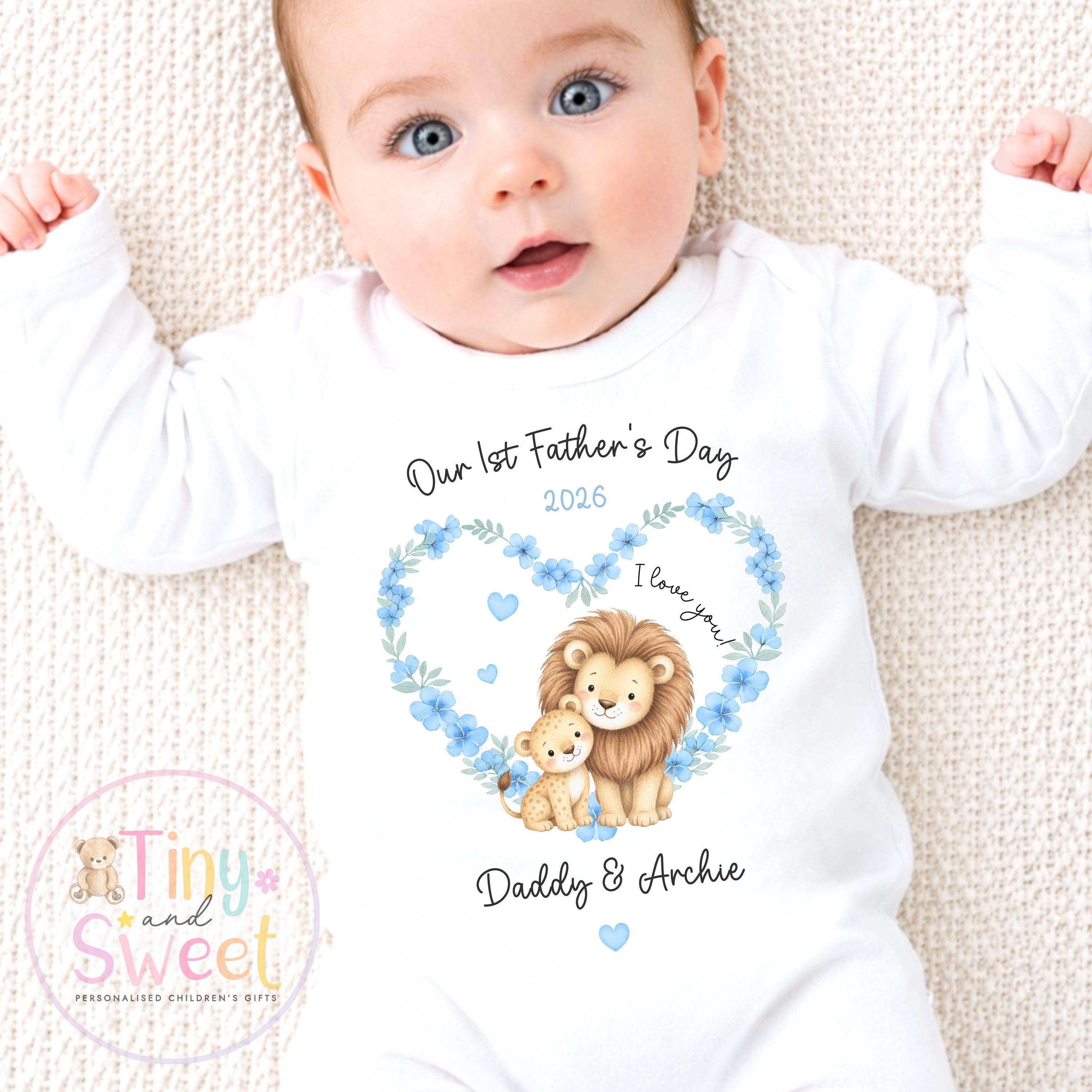 Fathers Day Sleepsuit, 1st Fathers Day as My Daddy, New Dad Gift, Fathers Day, Dad, Sleepsuit Babygrow Bodysuit Dada Babybgrow