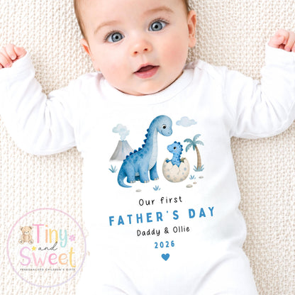 Fathers Day Sleepsuit, 1st Fathers Day as My Daddy, New Dad Gift, Fathers Day, Dad, Sleepsuit Babygrow Bodysuit Dada Babybgrow