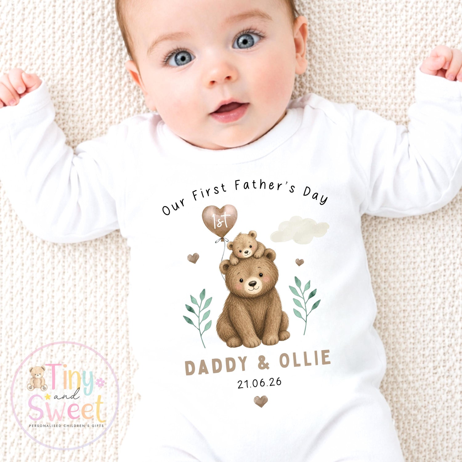 Fathers Day Sleepsuit, 1st Fathers Day as My Daddy, New Dad Gift, Fathers Day, Dad, Sleepsuit Babygrow Bodysuit Dada Babybgrow