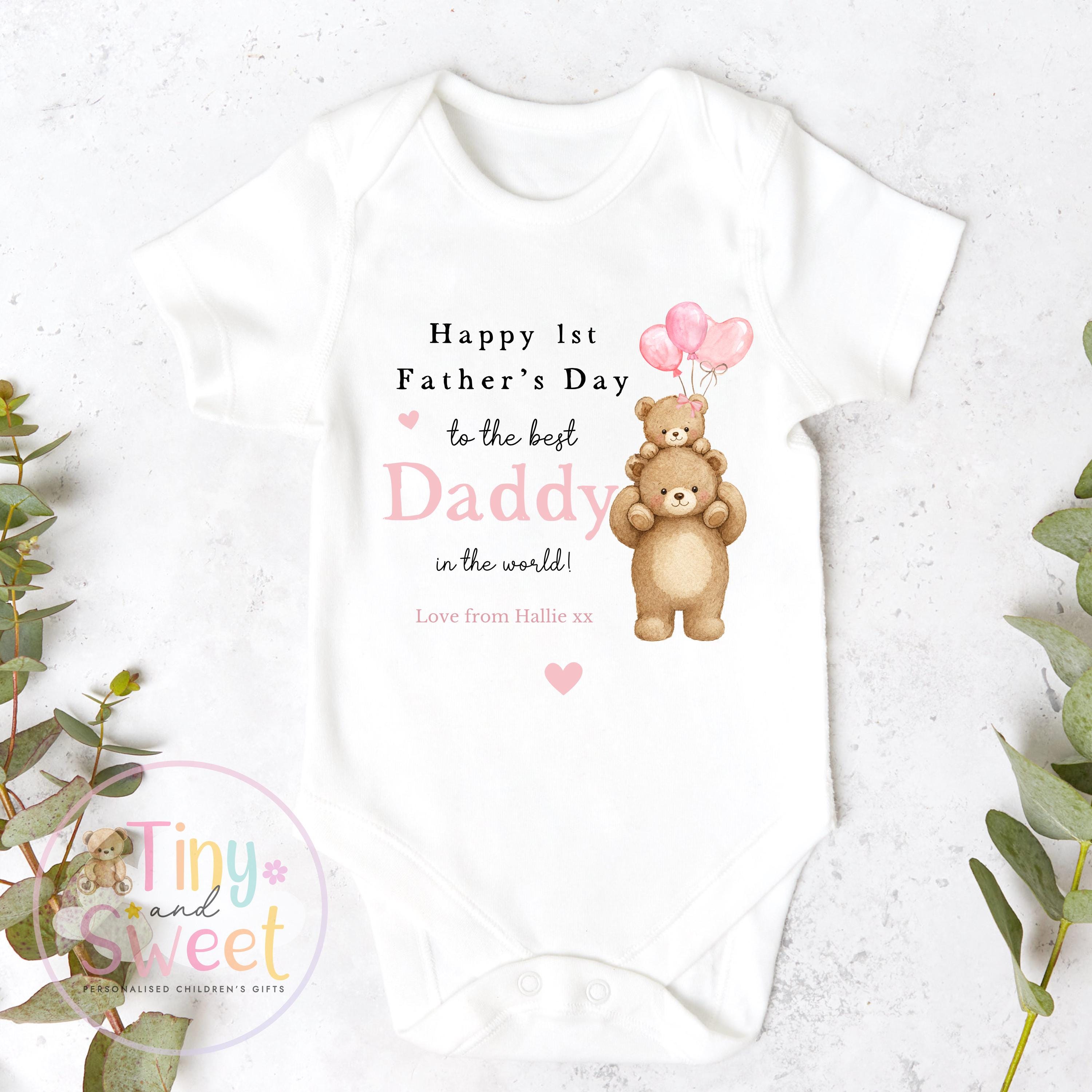 Fathers Day Sleepsuit, 1st Fathers Day as My Daddy, New Dad Gift, Fathers Day, Dad, Sleepsuit Babygrow Bodysuit Dada Babybgrow