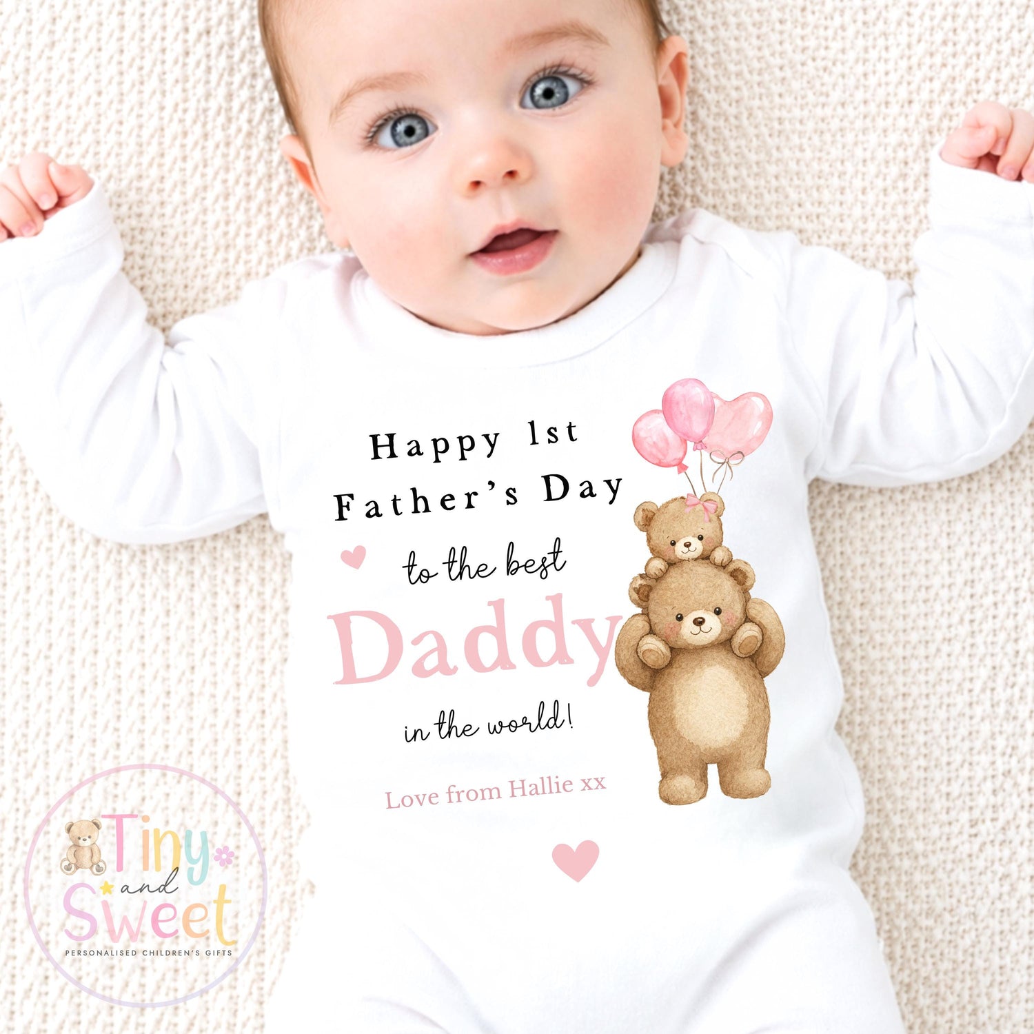 Fathers Day Sleepsuit, 1st Fathers Day as My Daddy, New Dad Gift, Fathers Day, Dad, Sleepsuit Babygrow Bodysuit Dada Babybgrow