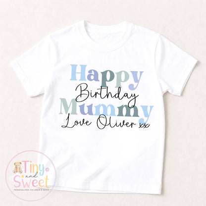 Personalised Mummy Birthday T-Shirt: Perfect Gift for New Mums, 1st Celebration, Toddler Tee