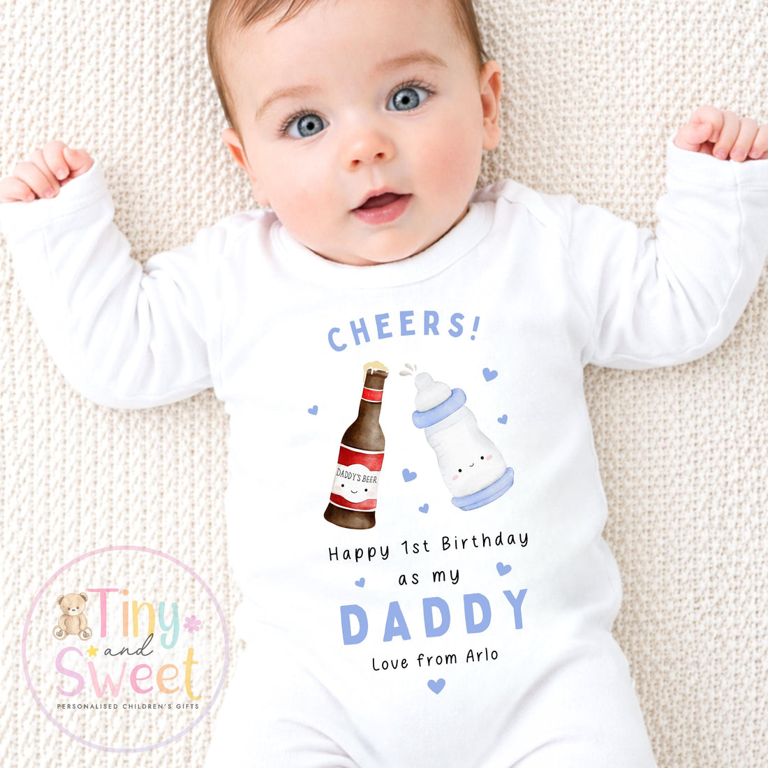 CHEERS Daddy Personalised Babygrow