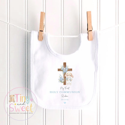Personalised First Holy Communion Babygrow, Baptism Gift, Custom Baby Girl Christening Gift, Cotton Sleepsuit