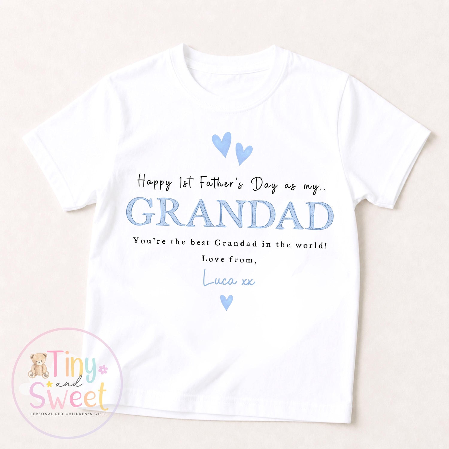 Fathers Day Grandad Sleepsuit, 1st Fathers Day As My Grandad, New Grandad Gift, Fathers Day, 1st Fathers Day Babygrow, Sleepsuit Babygrow