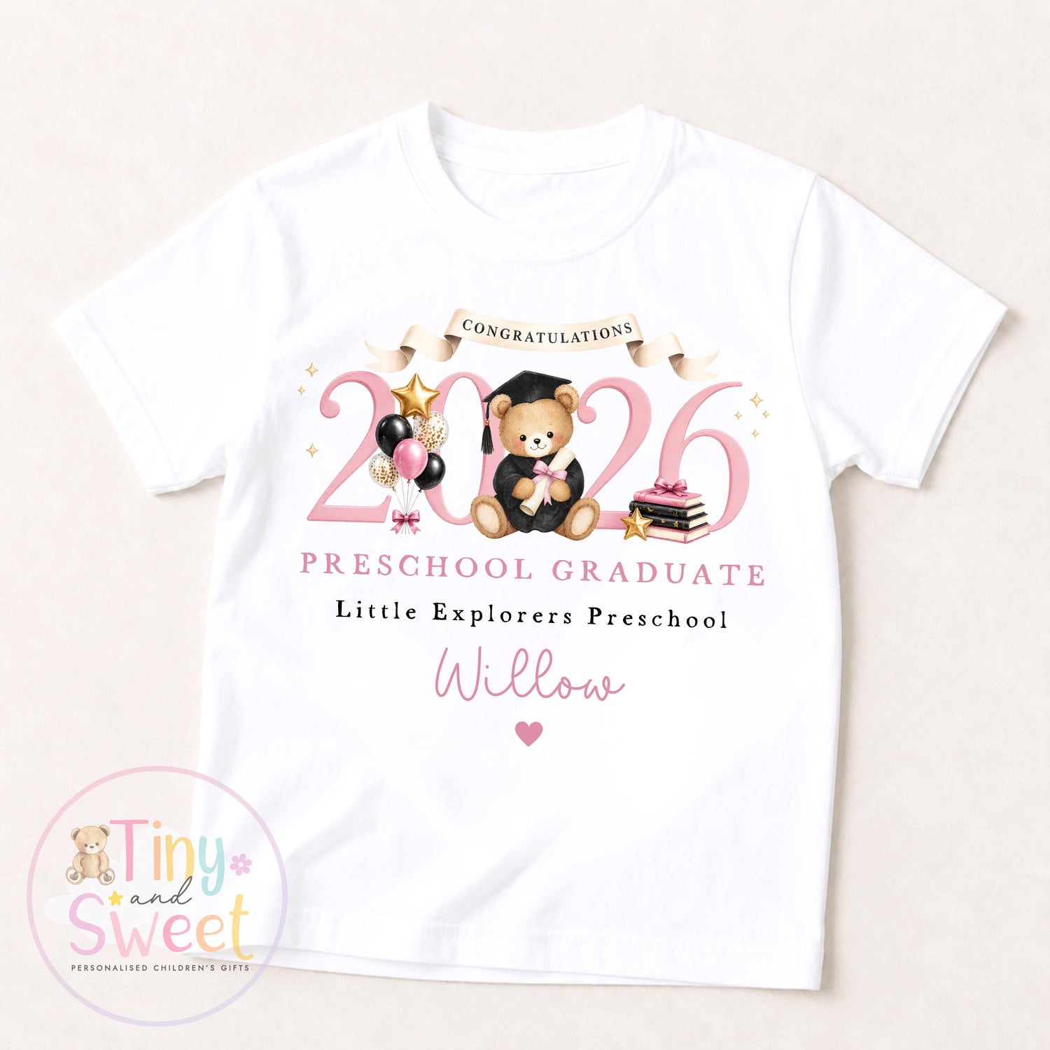 Personalised Nursery Graduation T Shirt