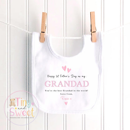 Fathers Day Grandad T Shirt, 1st Fathers Day As My Grandad, New Grandad Gift, Fathers Day, 1st Fathers Day Babygrow, Sleepsuit Babygrow