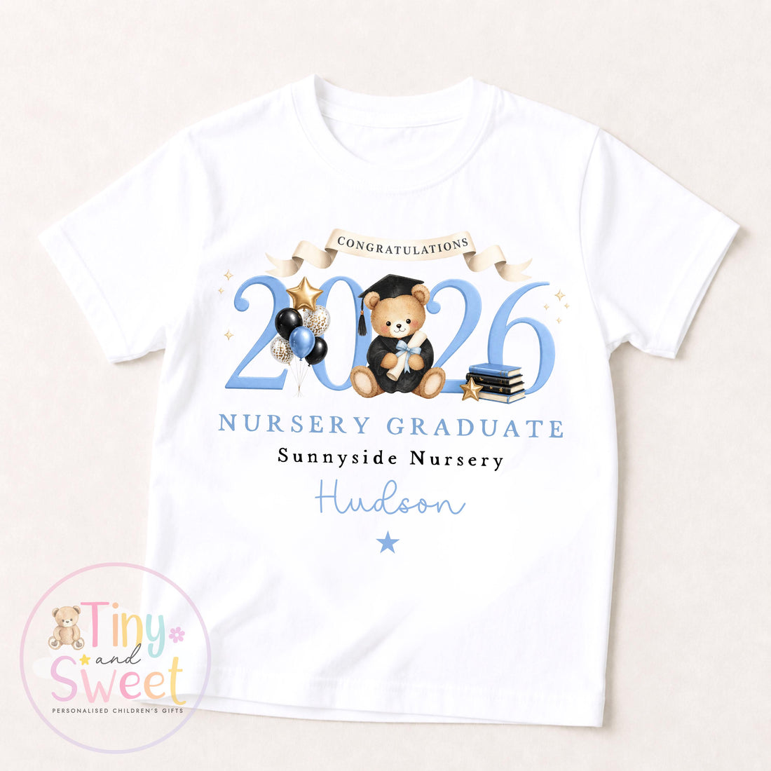 Personalised Nursery Graduation T Shirt
