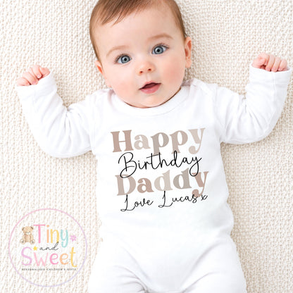 Happy Birthday Daddy T Shirt, Daddy birthday Gift, New Dad Gift, Daddys birthday, 1st birthday as my daddy, Toddler Daddy Birthday Tee