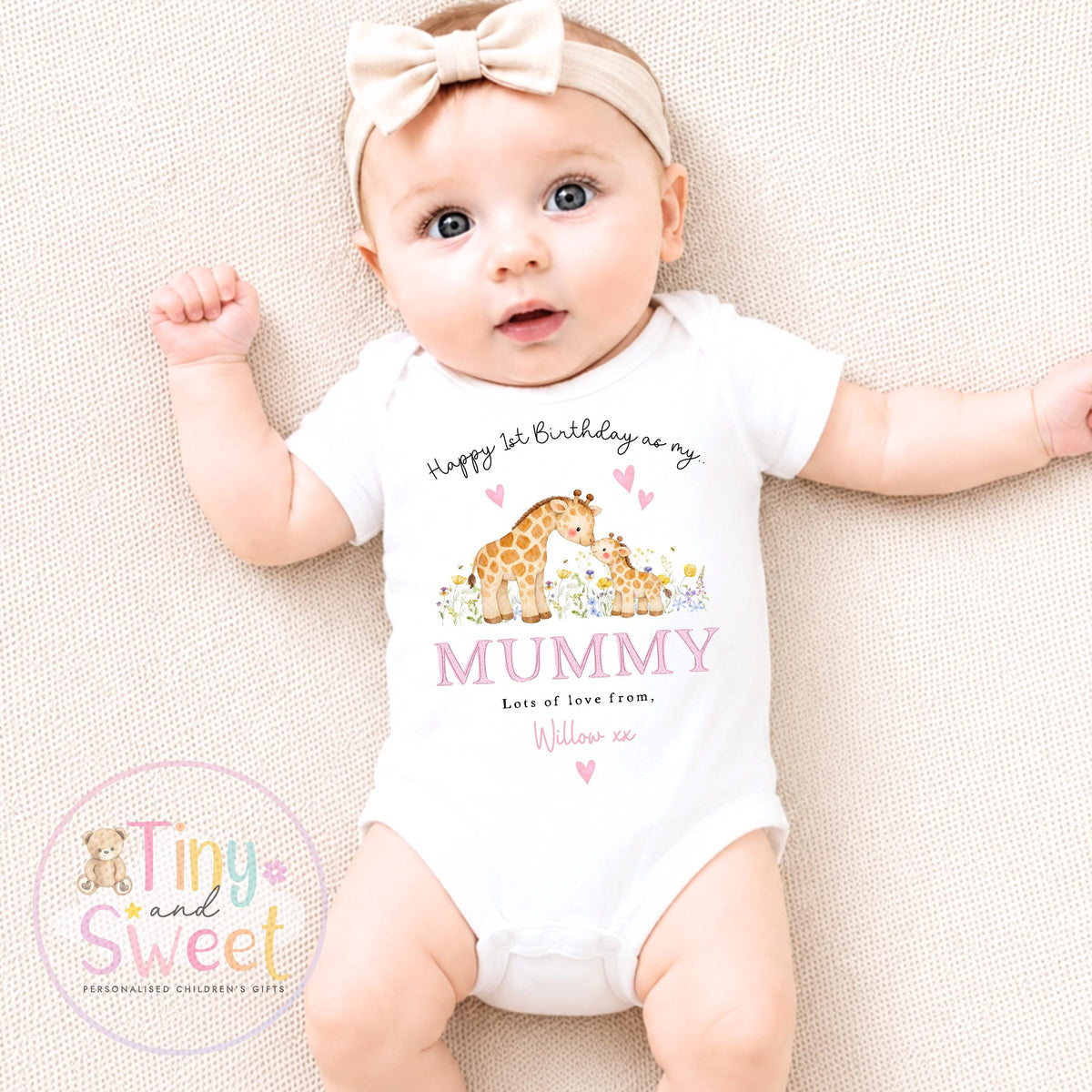 Happy Birthday Mummy Sleepsuit, Mummy birthday Gift, New Mum Gift, Mummys birthday, 1st birthday as my Mummy, Toddler Mummy Birthday Tee