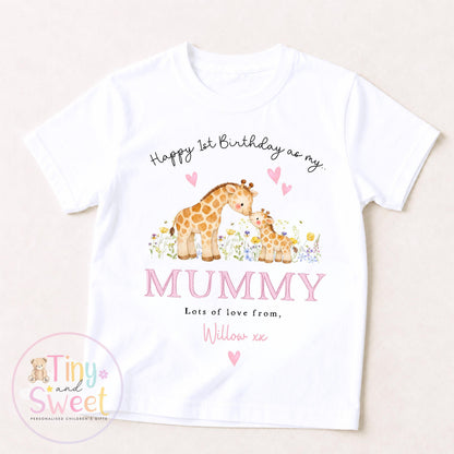 Happy Birthday Mummy Sleepsuit, Mummy birthday Gift, New Mum Gift, Mummys birthday, 1st birthday as my Mummy, Toddler Mummy Birthday Tee
