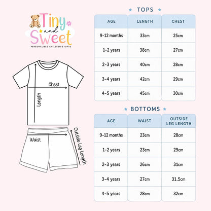 Personalised Starting School Shorts &amp; T-shirt Set, Girls or Boys Big School Cotton Clothing Set, Tight-fitting, Starting School Morning Set