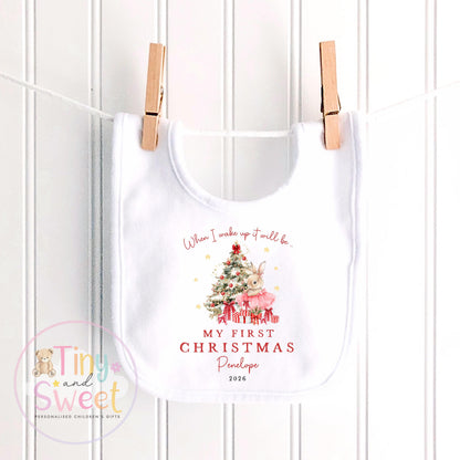 My First Christmas Personalised Sleepsuit