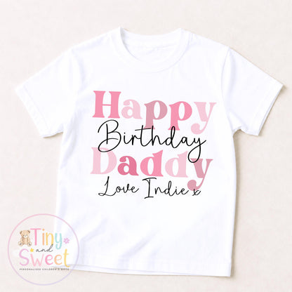 Happy Birthday Daddy T Shirt, Daddy birthday Gift, New Dad Gift, Daddys birthday, 1st birthday as my daddy, Toddler Daddy Birthday Tee
