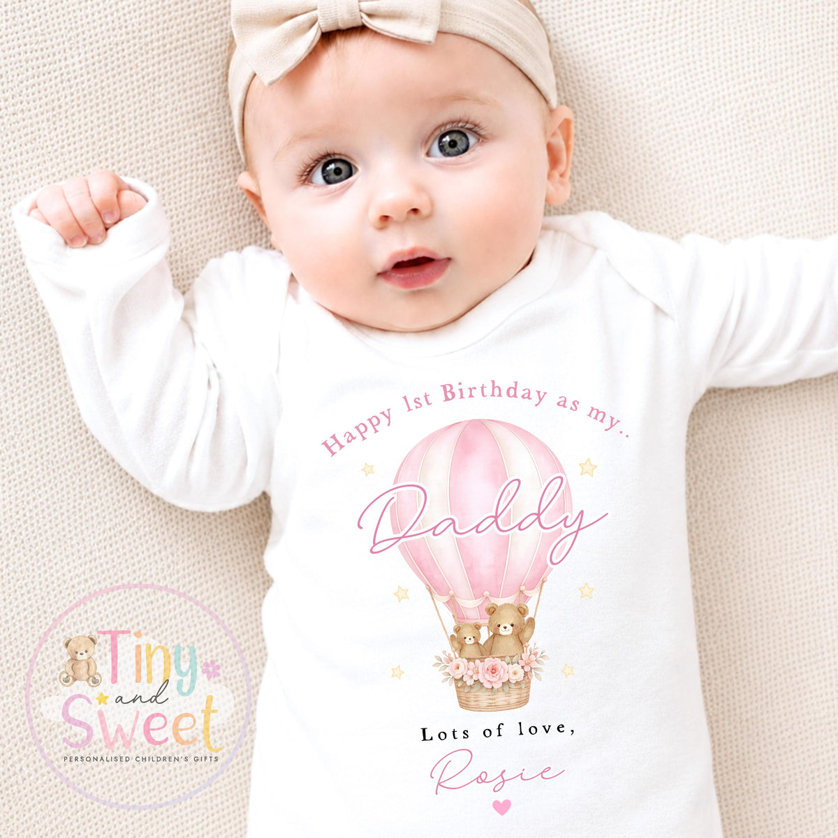 Happy Birthday Daddy, 1st Birthday as My Daddy, New Dad Gift, Dad Birthday, Daddy Birthday, Sleepsuit Babygrow Bodysuit Dad Birthday