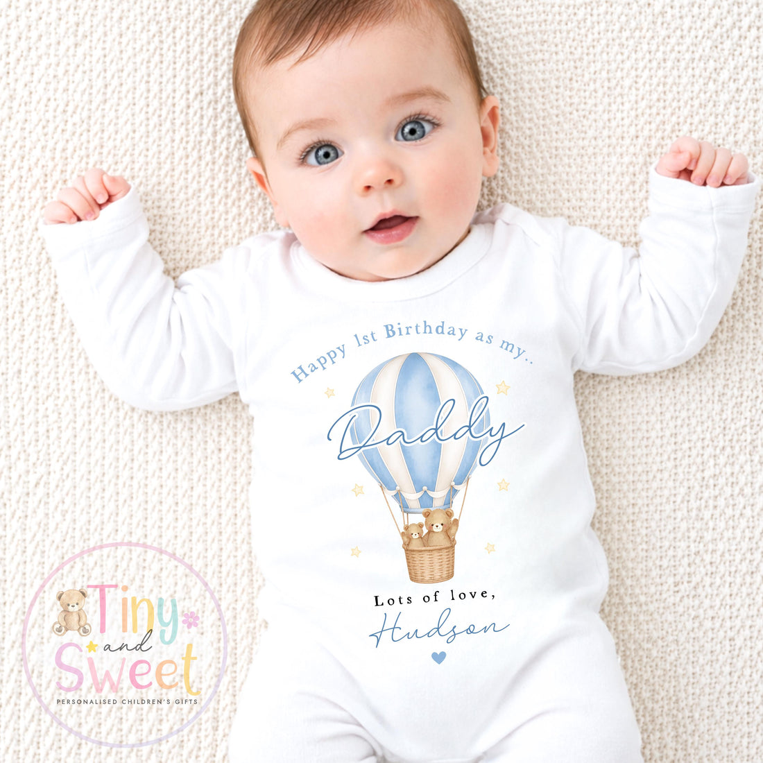 Happy Birthday Daddy, 1st Birthday as My Daddy, New Dad Gift, Dad Birthday, Daddy Birthday, Sleepsuit Babygrow Bodysuit Dad Birthday