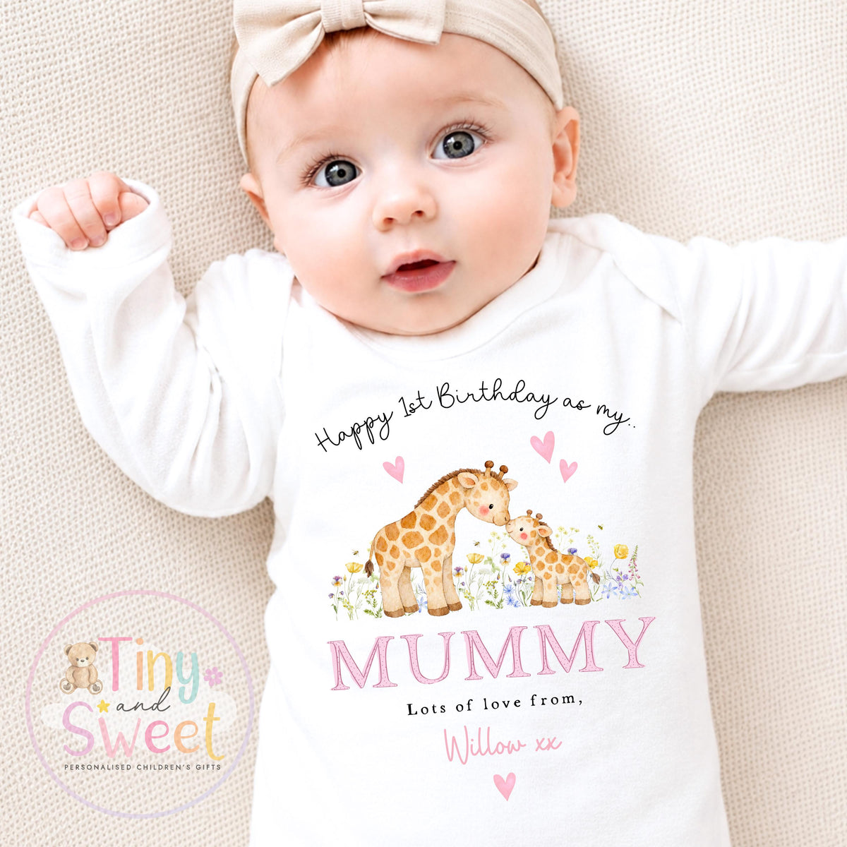 Happy Birthday Mummy Sleepsuit, Mummy birthday Gift, New Mum Gift, Mummys birthday, 1st birthday as my Mummy, Toddler Mummy Birthday Tee