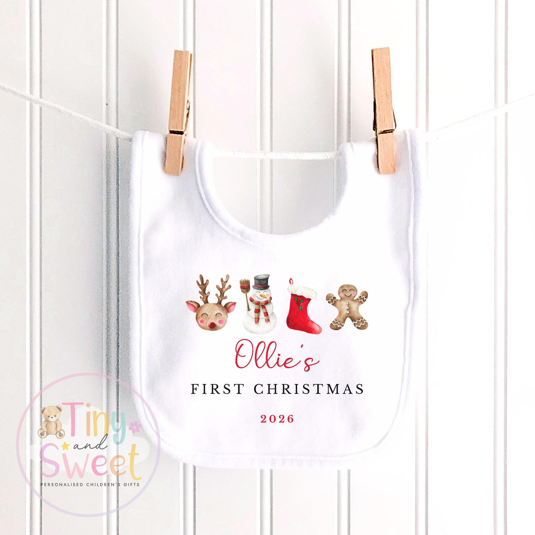 My First Christmas Reindeer, Personalised Reindeer Soft Toy, Baby’s First Christmas Soft Toy Gift, My First Christmas Keepsake Gift