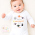 First Halloween Wreath Personalised Sleepsuit